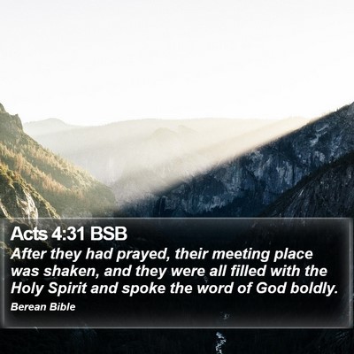 Acts 4:31 BSB Bible Verse Image