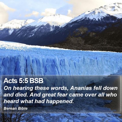 Acts 5:5 BSB Bible Verse Image