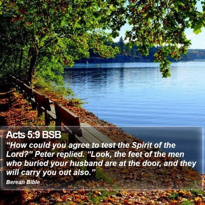 Acts 5:9 BSB Bible Verse Image