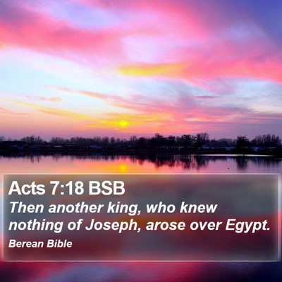 Acts 7:18 BSB Bible Verse Image
