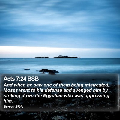 Acts 7:24 BSB Bible Verse Image