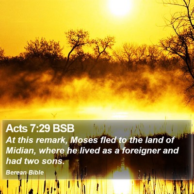 Acts 7:29 BSB Bible Verse Image