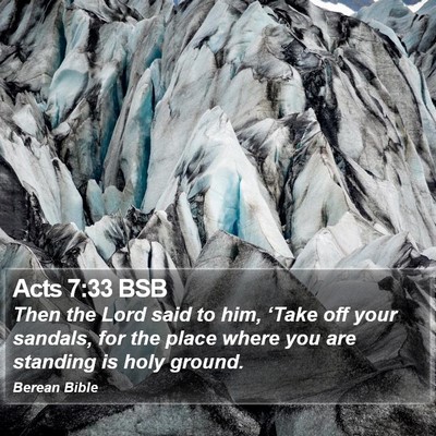 Acts 7:33 BSB Bible Verse Image