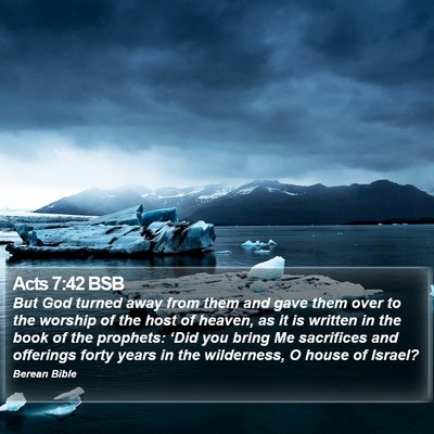 Acts 7:42 BSB Bible Verse Image