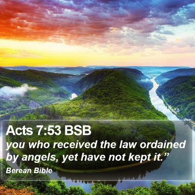 Acts 7:53 BSB Bible Verse Image