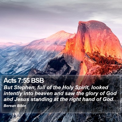 Acts 7:55 BSB Bible Verse Image