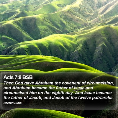 Acts 7:8 BSB Bible Verse Image