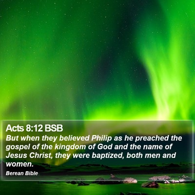 Acts 8:12 BSB Bible Verse Image