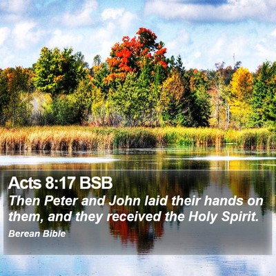Acts 8:17 BSB Bible Verse Image