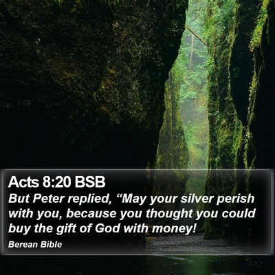 Acts 8:20 BSB Bible Verse Image