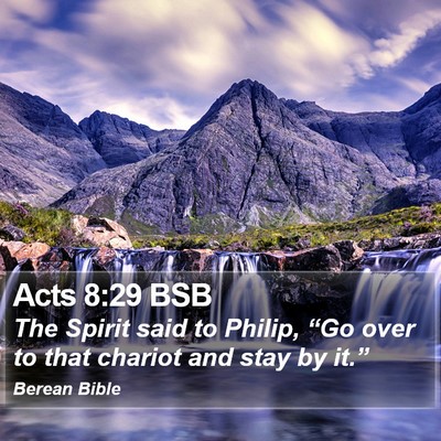 Acts 8:29 BSB Bible Verse Image