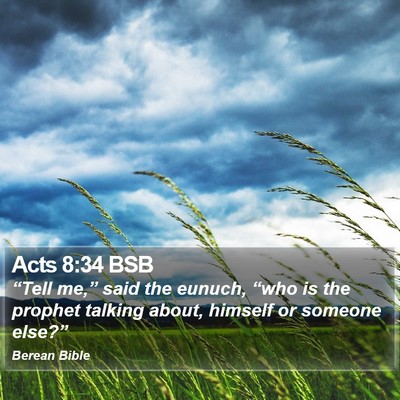Acts 8:34 BSB Bible Verse Image
