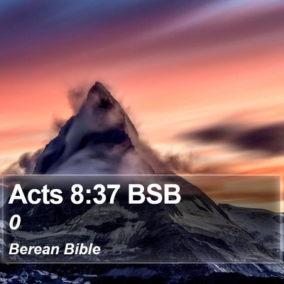 Acts 8:37 BSB Bible Verse Image