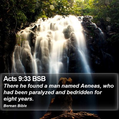 Acts 9:33 BSB Bible Verse Image