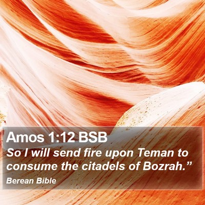 Amos 1:12 BSB Bible Verse Image