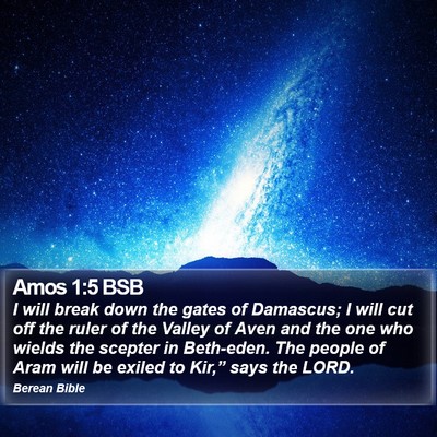 Amos 1:5 BSB Bible Verse Image