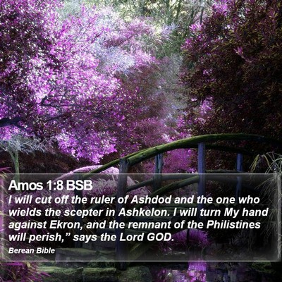 Amos 1:8 BSB Bible Verse Image