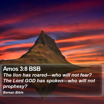 Amos 3:8 BSB Bible Verse Image