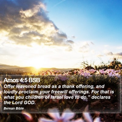 Amos 4:5 BSB Bible Verse Image