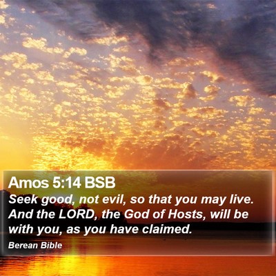 Amos 5:14 BSB Bible Verse Image