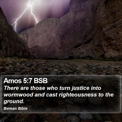 Amos 5:7 BSB Bible Verse Image