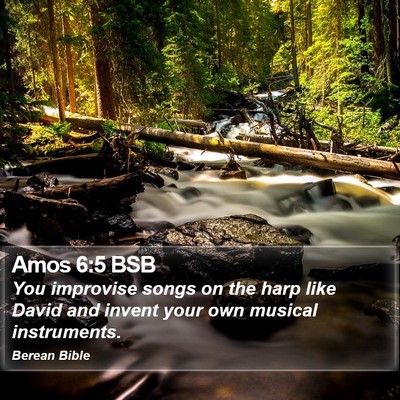 Amos 6:5 BSB Bible Verse Image