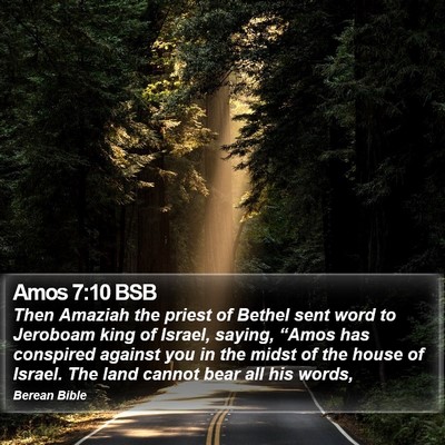 Amos 7:10 BSB Bible Verse Image