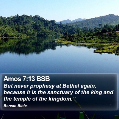 Amos 7:13 BSB Bible Verse Image