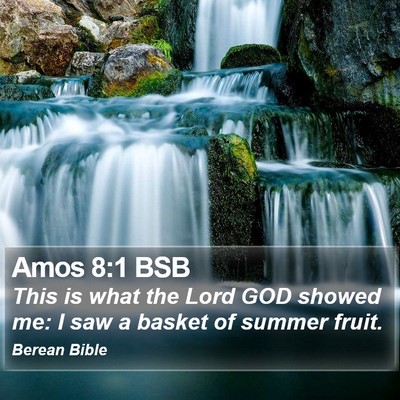 Amos 8:1 BSB Bible Verse Image