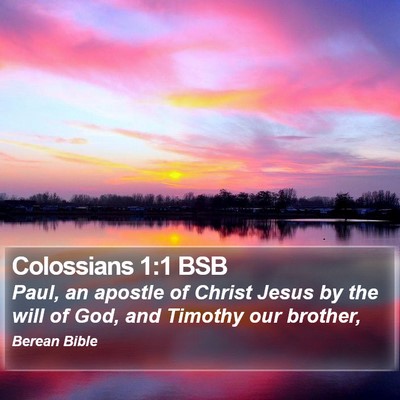 Colossians 1:1 BSB Bible Verse Image