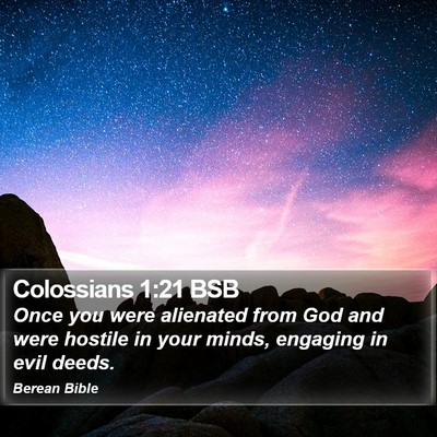 Colossians 1:21 BSB Bible Verse Image