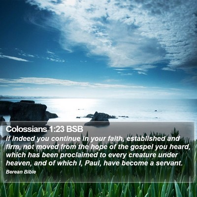 Colossians 1:23 BSB Bible Verse Image