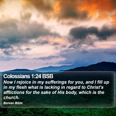 Colossians 1:24 BSB Bible Verse Image