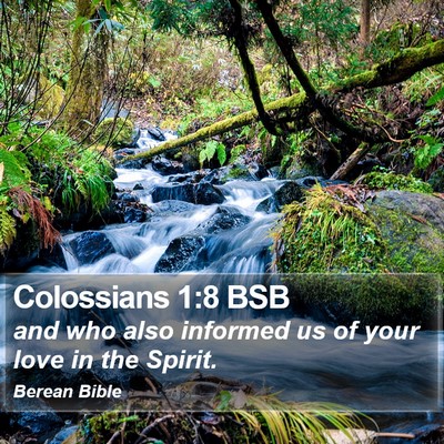 Colossians 1:8 BSB Bible Verse Image