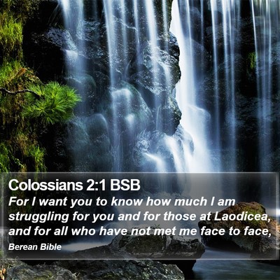 Colossians 2:1 BSB Bible Verse Image
