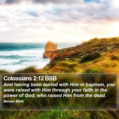 Colossians 2:12 BSB Bible Verse Image