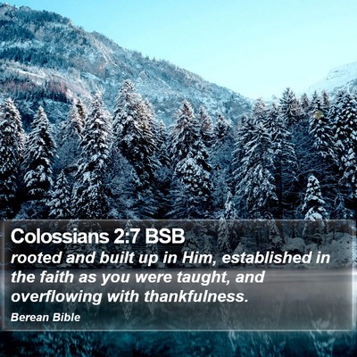 Colossians 2:7 BSB Bible Verse Image