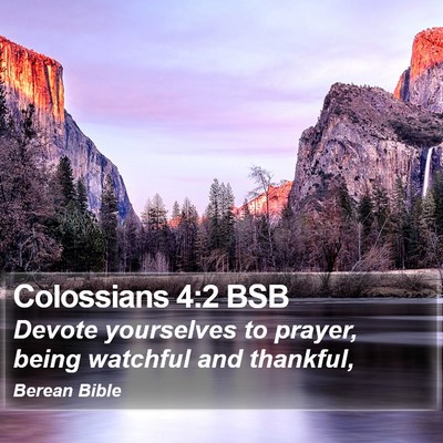 Colossians 4:2 BSB Bible Verse Image