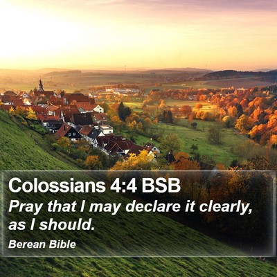 Colossians 4:4 BSB Bible Verse Image