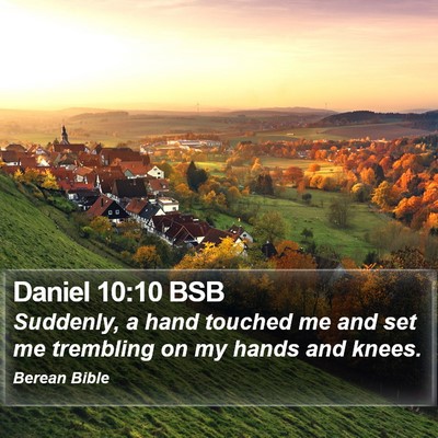 Daniel 10:10 BSB Bible Verse Image