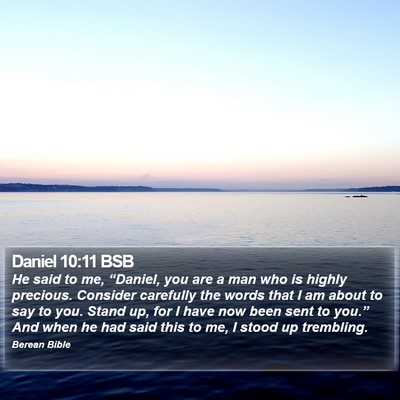 Daniel 10:11 BSB Bible Verse Image