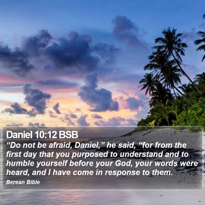 Daniel 10:12 BSB Bible Verse Image