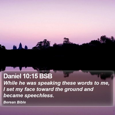Daniel 10:15 BSB Bible Verse Image