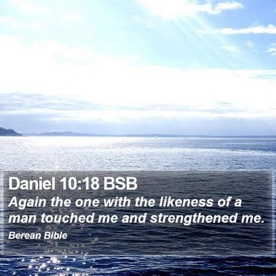 Daniel 10:18 BSB Bible Verse Image
