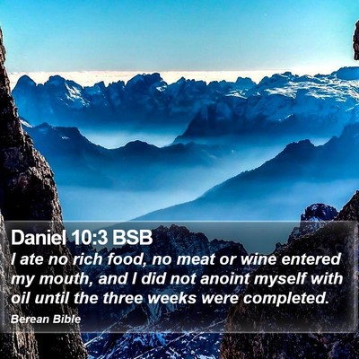 Daniel 10:3 BSB Bible Verse Image