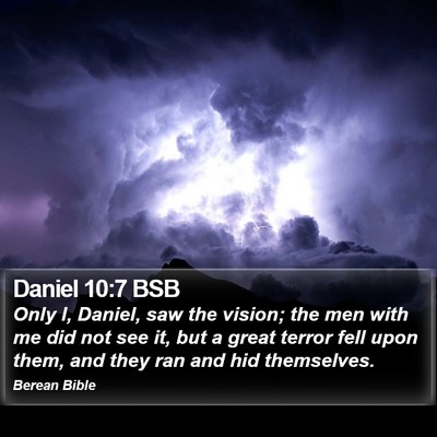Daniel 10:7 BSB Bible Verse Image