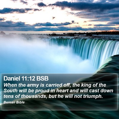 Daniel 11:12 BSB Bible Verse Image