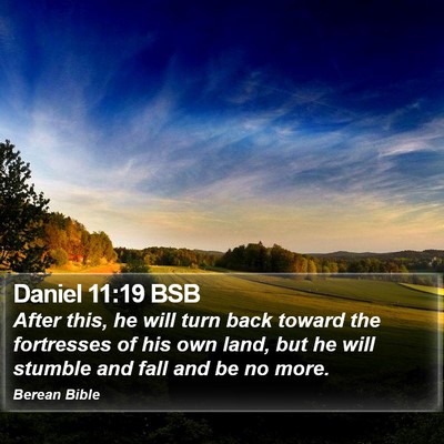 Daniel 11:19 BSB Bible Verse Image