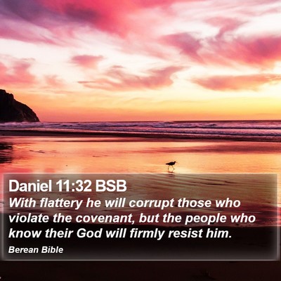 Daniel 11:32 BSB Bible Verse Image