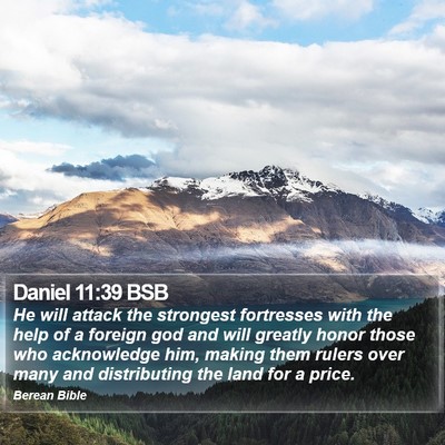 Daniel 11:39 BSB Bible Verse Image
